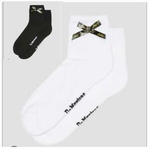 Dr Martens Air Wair Ankle Bow Organic Cotton Blend Socks Sz M/L